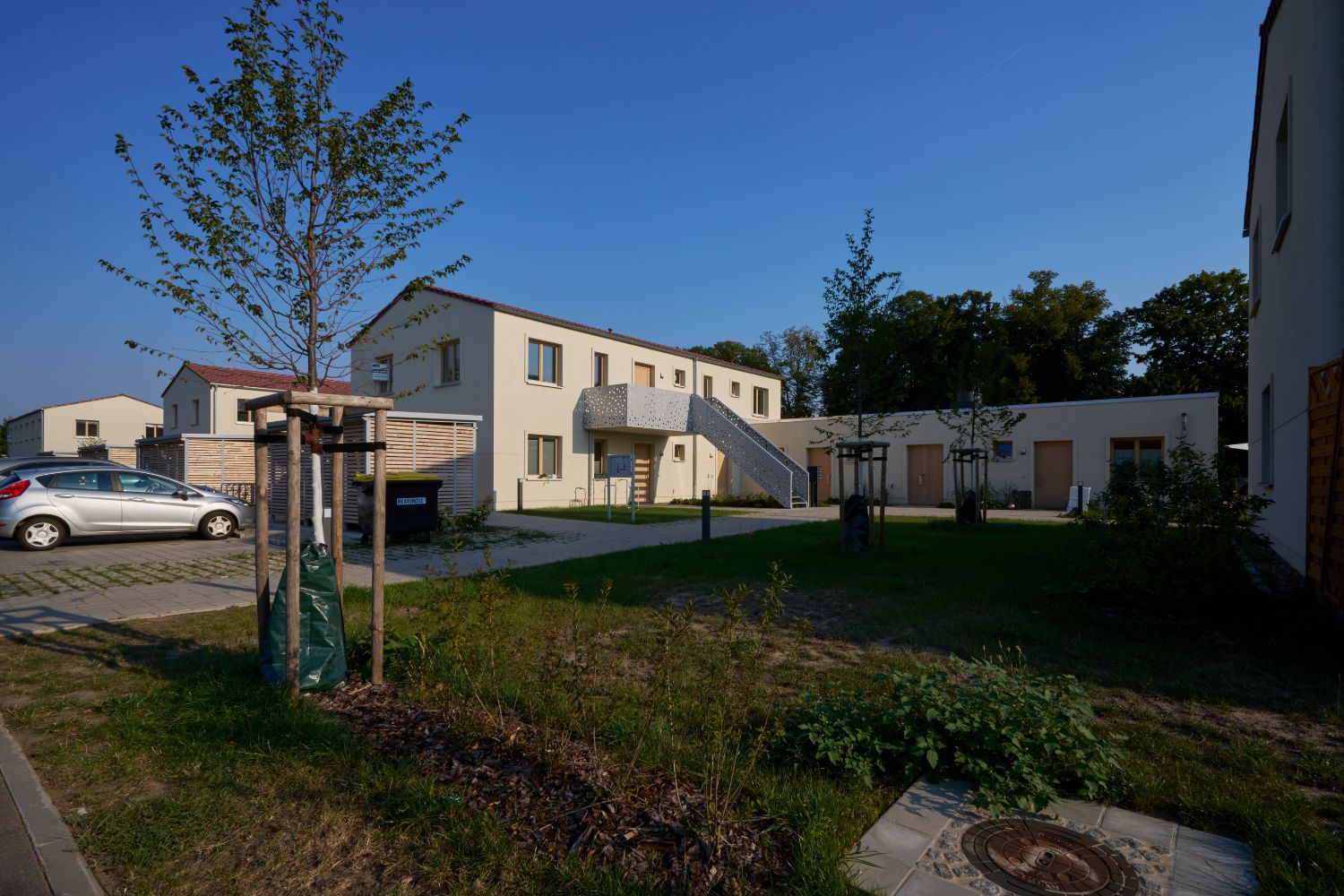 Bild vom Neubau der Mehrgenerationenhäuser in Irxleben